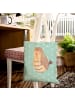 Mr. & Mrs. Panda Tote Bag Eule Zufrieden ohne Spruch in Türkis Pastell