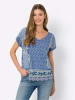 Heine Kurzarmshirt in jeansblau-bleu-bedruckt