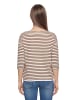 Betty Barclay Strickpullover mit U-Boot-Ausschnitt in Patch Cream/Brown