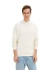 Tom Tailor Sweatshirt STRUCTURED LINING in Beige