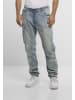  Cayler & Sons  Cayler & Sons Herren C&S Paneled Denim Pants in distressed light blue/white