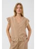 Soaked in Luxury Bluse kurzarm SLAmara Gerade Passform in Silver Mink