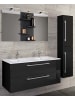 ebuy24 Badmöbelset BudasiS Schwarz 111 x 47 cm