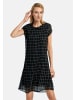 UTA RAASCH Abendkleid Sleeveless dress with check pattern in BLACK/OFFWHITE