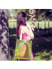 Mr. & Mrs. Panda Tasche Igel Blumen Design ohne Spruch in Weiß