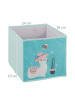 relaxdays Kinderregal Lama in Bunt - (B)27,5 x (H)89 x (T)30 cm
