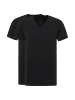 Carlo Colucci T-Shirt Cavalletti in Schwarz