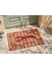 Beliani Fußmatte SURIGAO in Bunt/Beige/Rosa - (W) 40 x (L) 60 cm