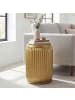 FineBuy Beistelltisch in Gold / Metall / 35x35x50