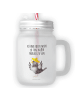 Mr. & Mrs. Panda Einmachglas Rabe Sombrero mit Spruch in Transparent