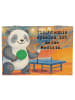 Mr. & Mrs. Panda Schatztruhe Panda Tischtennis Design mit Spruch in Weiß