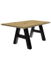 58 aufm Kessel ESSZIMMERTISCH Elia 8 140 x 90 x 75 Esstisch Schwarzstahl/Asteiche