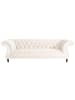 58 aufm Kessel CHESTERFIELD Sofa 3-Sitzer Kaylin Samtvelours creme