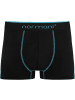 normani 12 x Herren Baumwoll-Boxershorts in Dunkelblau/Hellblau/Türkis