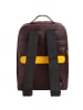 DuDu Rucksack Leder 38 cm Laptopfach in burgundy