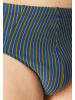 Schiesser Mini Slip / Unterhose 95/5 Essentials - Cotton in Dunkelblau / grün