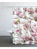 Juniqe Duschvorhang "Magnolia Pink 1" in Braun & Rosa