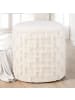 FineBuy Hocker und Sitzsäcke in Beige / Stoff / 40x40x0