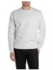 Replay Sweatshirt BRUSHED FLEECE in Weiß