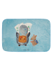 Mr. & Mrs. Panda Badematte Pinguin & Maus Wanderer ohne Spruch in Eisblau