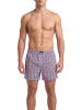 normani 3 Stück Herren Web Boxershorts in Blau/Rot