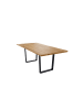 58 aufm Kessel BAUMKANTENTISCH Daisie 6 160x77x90 Massivholztisch Wildeiche geölt