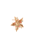 faina Women Pin Back Brooch in Rose Gold Multicolor