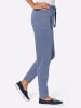 Sieh an! Jersey-Hose in jeansblau-ecru-meliert