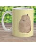 Mr. & Mrs. Panda Kindertasse Murmeltier ohne Spruch in Gelb Pastell