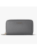 Lazarotti Bologna Leather XL Double Zip-Around Geldbörse RFID Leder 20 cm in grey