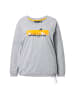 Ulla Popken Langarmshirt in hellgrau mélange