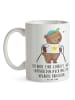 Mr. & Mrs. Panda Tasse Bär Gehhilfen mit Spruch in Weiß