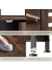 tectake Beistellschrank Durham 38,5 x 31,5 x 81 cm, Industrial Holz dunkel, rustikal