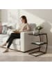 relaxdays Beistelltisch in Schwarz - (B)47,5 x (H)58,5 x (T)25 cm