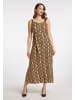 faina Maxikleid in Beige Schlange