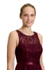 Vera Mont Abendkleid mit Spitze in Deep Dahlia