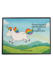 Mr. & Mrs. Panda Schreibunterlage Einhorn Happy Design mit Spruch in Weiß