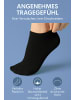 RESLAD Füßlinge Sneakersocken 10er PACK in schwarz-10 Paar