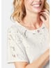 GOLDNER Ausbrenner-Shirt Ausbrenner-Shirt in weiß