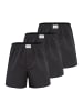 Lakeford & Sons Boxer American Boxershorts Herren 3-Pack in klassischen Designs in Schwarz