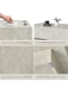 tectake Beistelltisch Inkl. Bodenschoner, Belastbarkeit 45 kg, 120 x 60 x 35cm