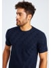 Leif Nelson Herren T-Shirt Rundhals Herren T-Shirt Rundhals LN-55655 in blau