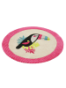 Esprit home Teppich "E-TOUCAN" in Beige/Pink/Schwarz/Türkis