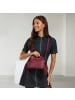 Florence Florence Handtasche Leder bordeaux, rot ca. 24cm
