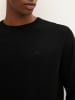 Tom Tailor Feinstrick Basic Pullover Rundhals Sweater in Schwarz-2