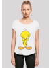F4NT4STIC Long Cut T-Shirt Looney Tunes Angry Tweety in weiß