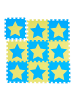 relaxdays 27x Puzzlematte in Blau/ Gelb