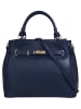 Samantha Look Handtasche echt Leder in blau