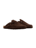Divine Factory Joasis Leder-Pantoletten Braun