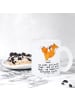 Mr. & Mrs. Panda Teebecher Fuchs Eiskunstläufer mit Spruch in Transparent